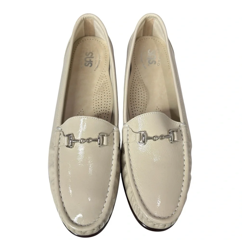 SAS Metro Loafers Womens Size 12M Beige Soft Leather Tripad Horsebit Made in USA